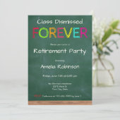 Invitation Class Dismissed Forever Teacher Retirement Party (Debout devant)