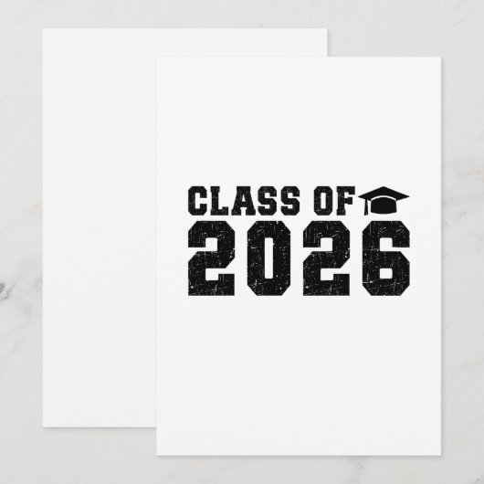 Invitation Class of 2026 (Devant / Derrière)