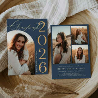Invitation Class of 2026 Arch Photo Graduation Party
