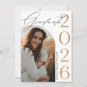 Invitation Class of 2026 Arch Photo Graduation Party (Devant)