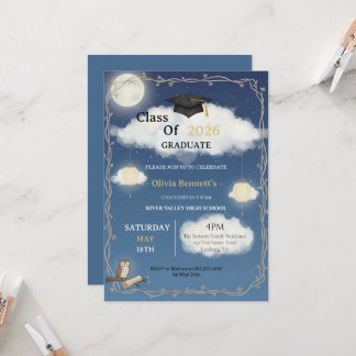 Invitation Class of 2026 Die Cut Graduation