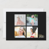 Invitation Class of 2026 Gold Grad Green with Photo (Dos)