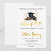 Invitation Class of 2026 graduation (Devant / Derrière)
