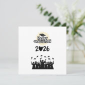 Invitation Class of 2026 Happy Graduation - Minimalist  (Debout devant)