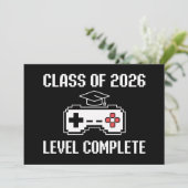 Invitation Class Of 2026 Level Complete Gaming Graduation (Debout devant)