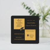 Invitation  Class of 2026 Medical School Invite | Elegant Sq (Debout devant)