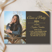 Invitation Class of Party Graduation Elegant 2 photos