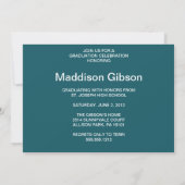 Invitation Classe 2012 - Célébration des diplômes (Dos)