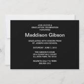 Invitation Classe 2012 - Célébration des diplômes (Dos)