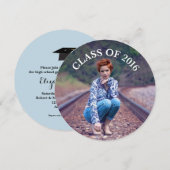 Invitation Classe 2016, Fête de la Graduation Photo, Tour (Devant / Derrière)