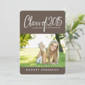 Invitation Classe amusante de 2015 Photo Graduation Party Inv (Debout devant)