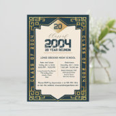 Invitation Classe Art Déco élégant de 2004 20 ans HS Réunion (Debout devant)