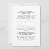 Invitation Classe Blanche Moderne De 25 Photo Open House (Dos)