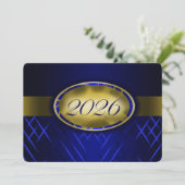 Invitation Classe Bleue et Or 2026 (Debout devant)