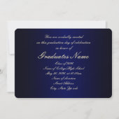 Invitation Classe Bleue et Or 2026 (Dos)