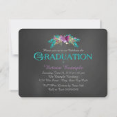 Invitation Classe Chalkboard de 2015 Graduation (Dos)