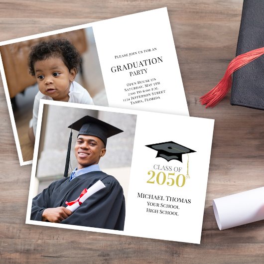 Invitation Classe Classique De Photo De Modèle