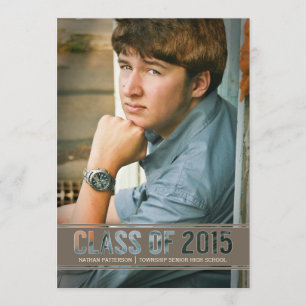 Invitation Classe contemporaine de 2015 Photo Graduation Part