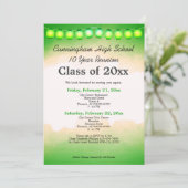 Invitation Classe d'aquarelle verte Réunion Modèle (Debout devant)