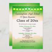 Invitation Classe d'aquarelle verte Réunion Modèle (Devant / Derrière)