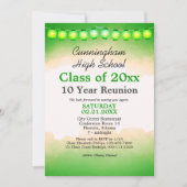 Invitation Classe d'aquarelle verte Réunion Modèle (Devant)