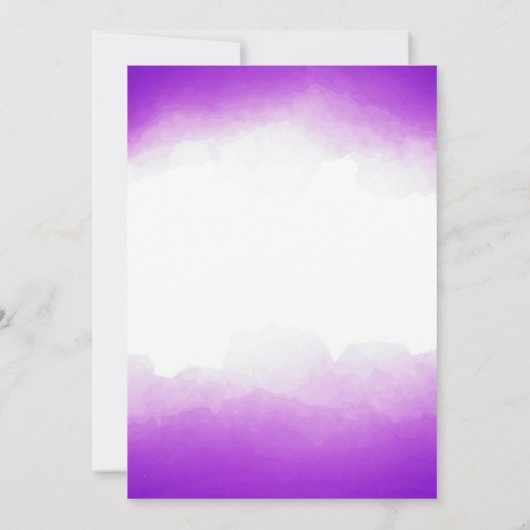 Invitation Classe d'aquarelle violet Modèle de réunion (Dos)