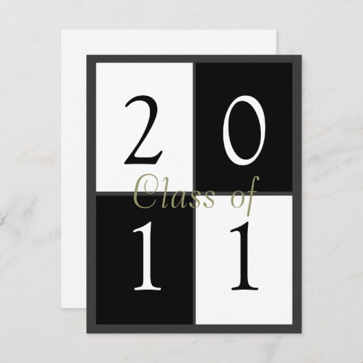 Invitation Classe de (Devant / Derrière)