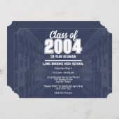 Invitation Classe de 2004 20 Année Lycée Réunion à grande éch (Devant / Derrière)