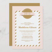 Invitation Classe de 2012 - célébration d'obtention du (Devant / Derrière)