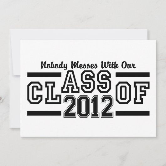 Invitation CLASSE DE 2012 invitation, personnaliser (Devant)