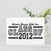 Invitation CLASSE DE 2012 invitation, personnaliser (Debout devant)