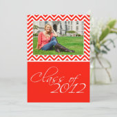 Invitation Classe de 2012 Red Chevron SCROLL DOWN pour 2013 (Debout devant)
