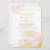 Invitation Classe de 2013 Pink Peony Girl Photo Graduation (Dos)