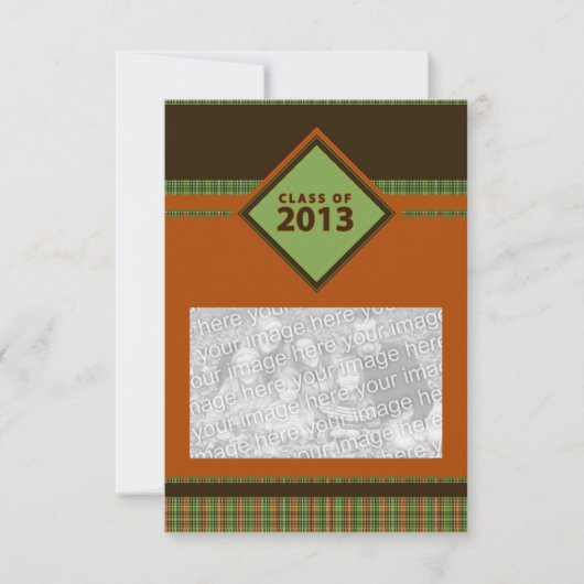 Invitation classe de 2013 : plaid grad (Devant)