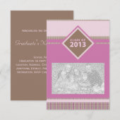 Invitation classe de 2013 : plaid grad (Devant / Derrière)