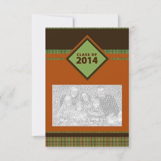 Invitation classe de 2014 : plaid grad (Devant)