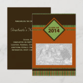 Invitation classe de 2014 : plaid grad (Devant / Derrière)