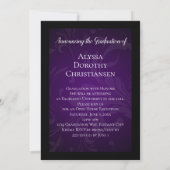 Invitation Classe de 2019 Purple Tassel College Graduation (Dos)