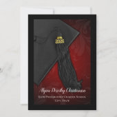 Invitation Classe de 2019 Red Tassel College Graduation (Devant)