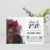 Invitation Classe de 2020 Faciemask avec photo (Debout devant)