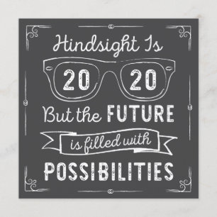 Invitation Classe de 2020 Hindsight 2020 Pas de diplôme photo