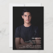 Invitation Classe de 2022 Boy's Graduation Party Photo (Devant)