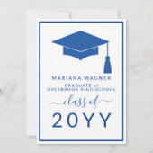 Invitation Classe de 2022 Photo Lycée Graduation Party I (Dos)