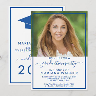 Invitation Classe de 2022 Photo Lycée Graduation Party I