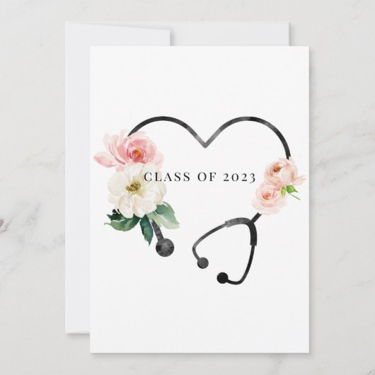 Invitation Classe De 2023 Futur Docteur Graduation Party Invi (Dos)