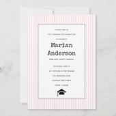 Invitation Classe de 2023 machine à écrire photo de graduatio (Dos)