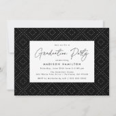 Invitation Classe de 2023 White Script Photo Graduation Party (Dos)