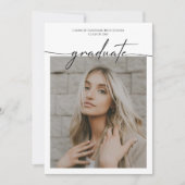 Invitation Classe de 2024 Classic Photo Graduation Party (Devant)