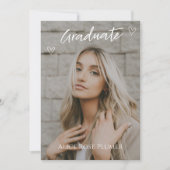 Invitation Classe de 2024 Classic Photo Graduation Party (Devant)