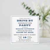 Invitation Classe de 2024 DRIVE BY PHOTO Graduation Party (Debout devant)